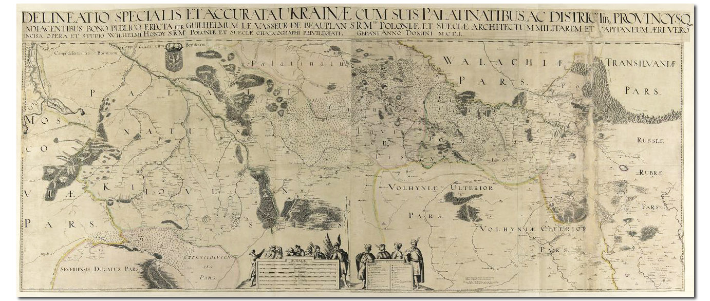 Klencke Atlas, Специальная карта Украины Гийома де Баплана