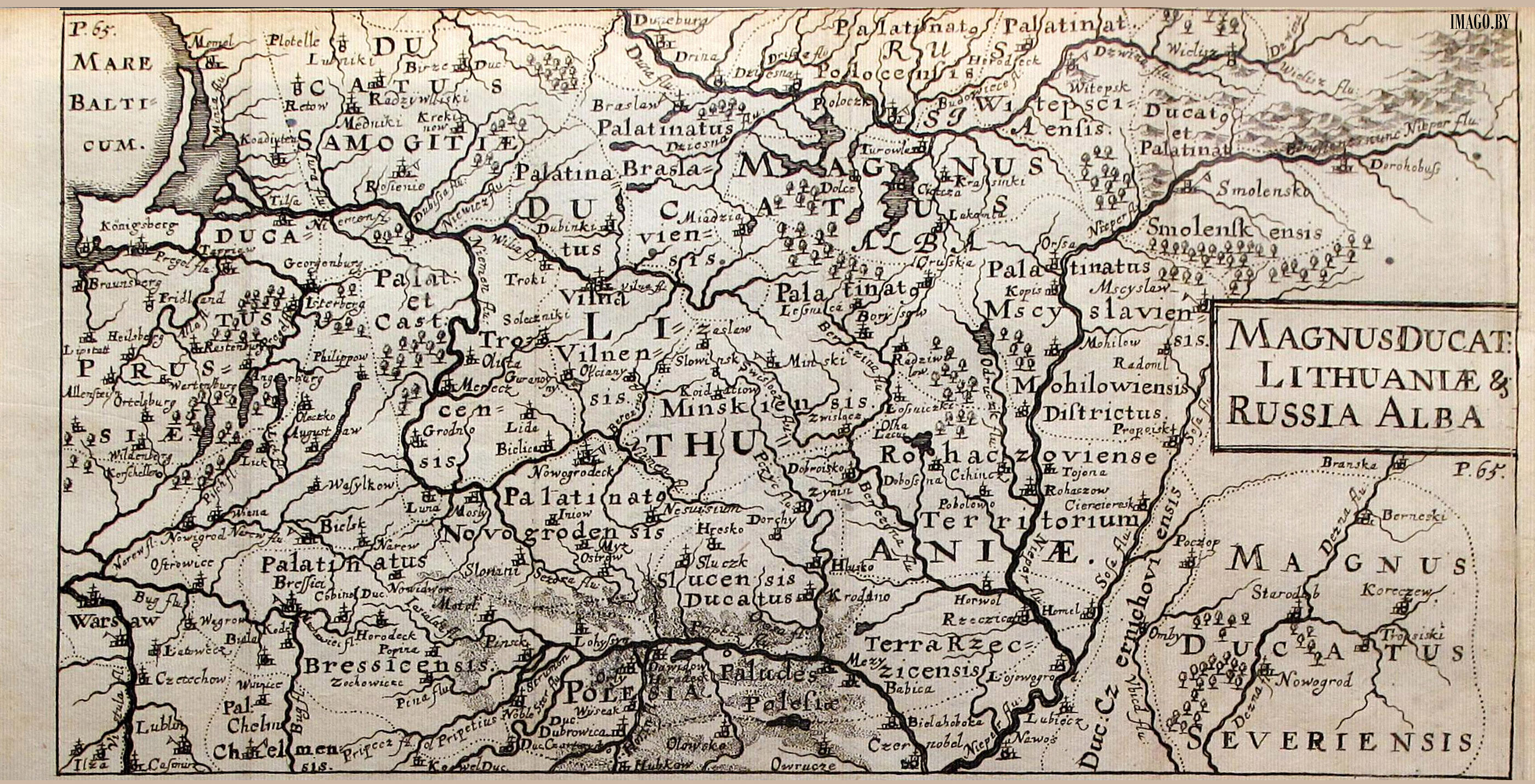 Jacob von Sandrart, MAGNUS DUCATE: LITHUANIAE & RUSSIA ALBA, 1687
