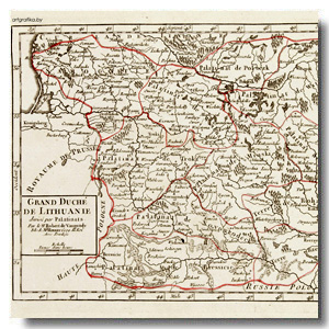 карта ВКЛ 18 век