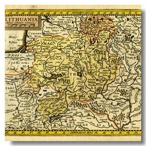карта ВКЛ 16 век